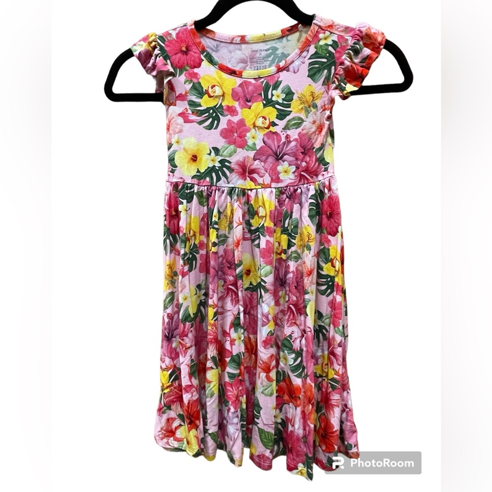 Posh Peanut kids floral design dress in size 5T